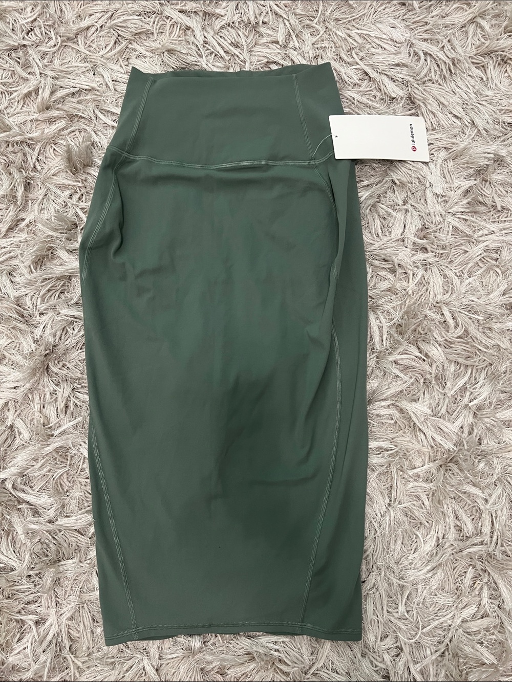 lululemon athletica Olive Green High-Rise Pencil Midi Skirt